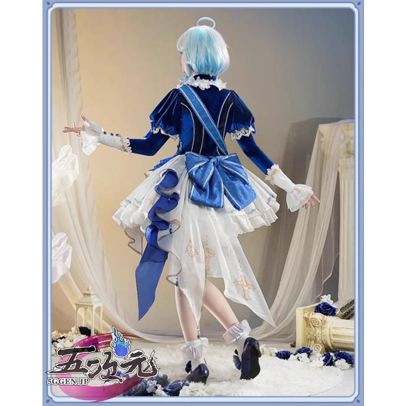 高品質 三分妄想 原神 コスプレ フリーナ ブルーワルツ 同人衣装