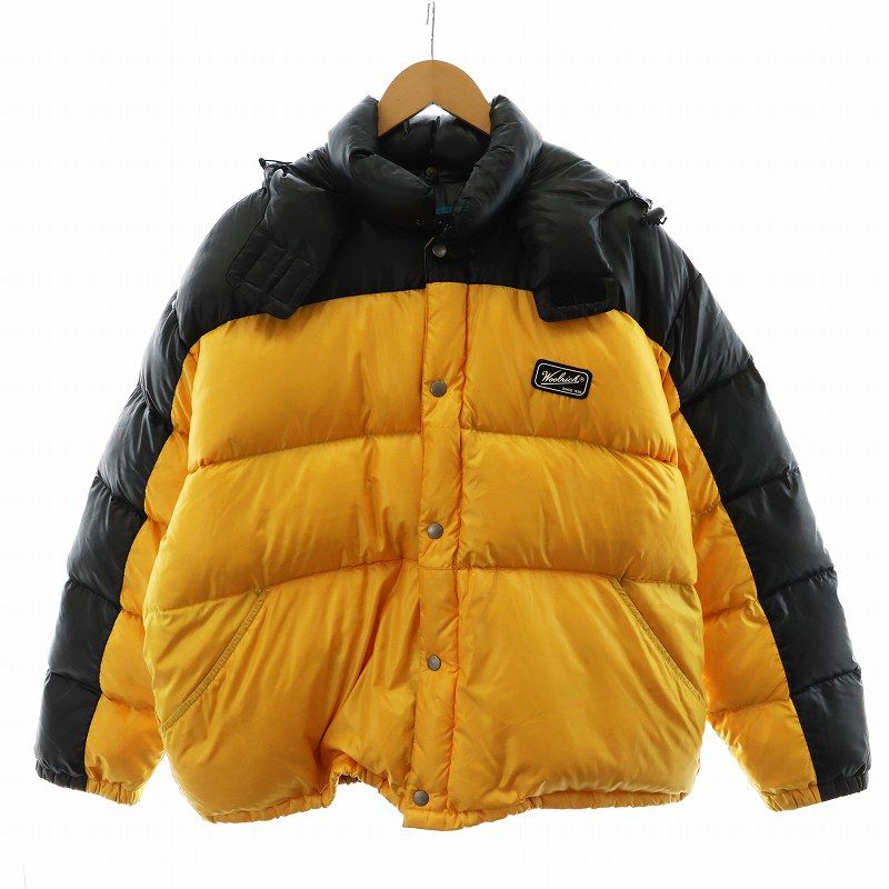 ウールリッチ WOOLRICH ダウンジャケット アウター L 黄 イエロー 黒 ブラック /AN18