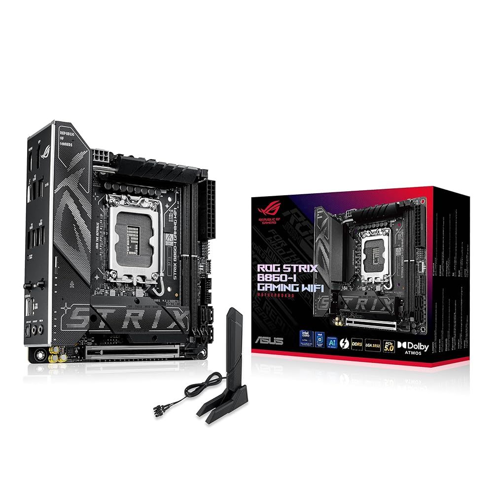 ASUS intel Core Ultra Processors Series 2 Socket LGA1851 対応 B860 搭載 Mini-ITX マザーボード ROG STRIX B860-I GAMING WIFI 正規代理店品