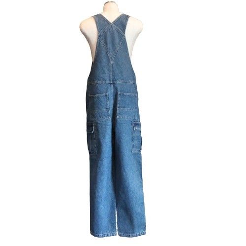 【新品】SUPREME シュプリーム S メンズ パンツ オーバーオール 22AW Cargo Denim Overalls Washid Blue カーゴデニムオーバーオールウォッシュドブルー 新品 古着