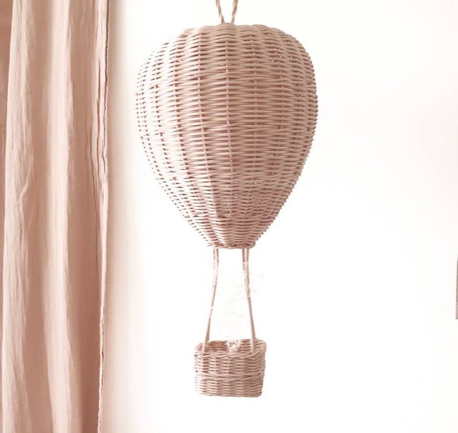 COCONEH ウォールオーナメントバルーン 熱気球 ラタン ラタン