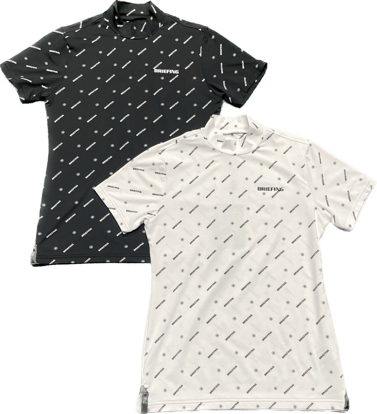 BRIEFING WOMENS MONOGRAM HIGH NECK ブラック GOLF（ウエア