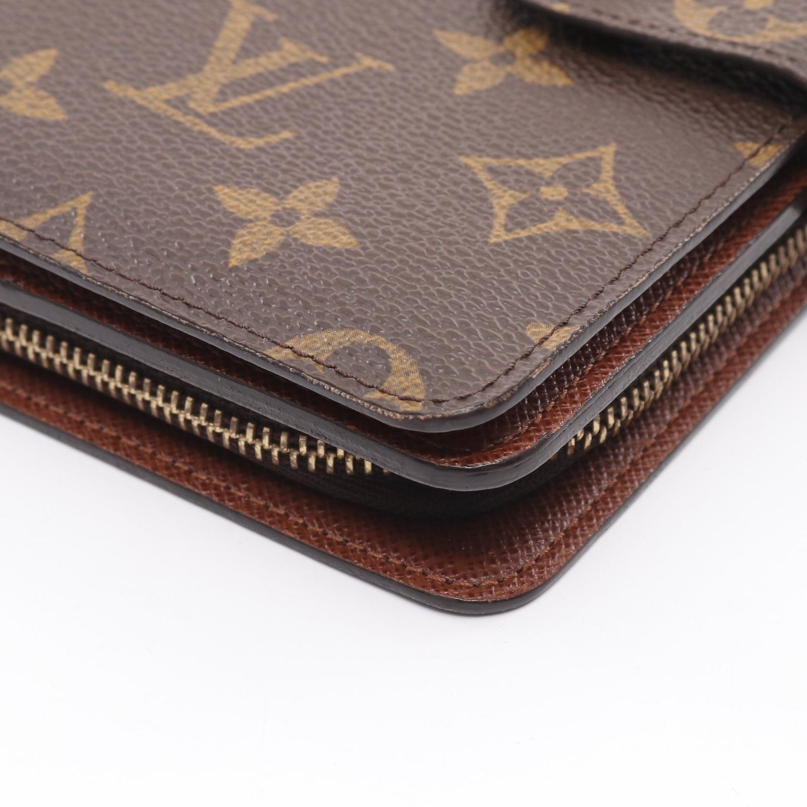 ルイ・ヴィトン LOUIS VUITTON 二つ折り財布 ポルトパピエ ジップ