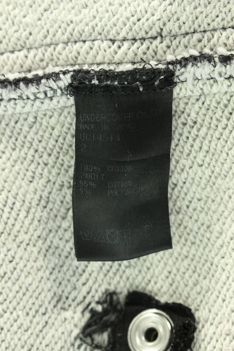 アンダーカバー 17AW UC14514 ジップ装飾スウェットロングパンツ