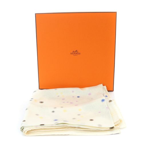 エルメス HERMES カレ90 LAVOIE LACTEE 天の川 エルメス 天の川 LAVOIE LACTEE シルク スカーフ 白 ホワイト カレ90