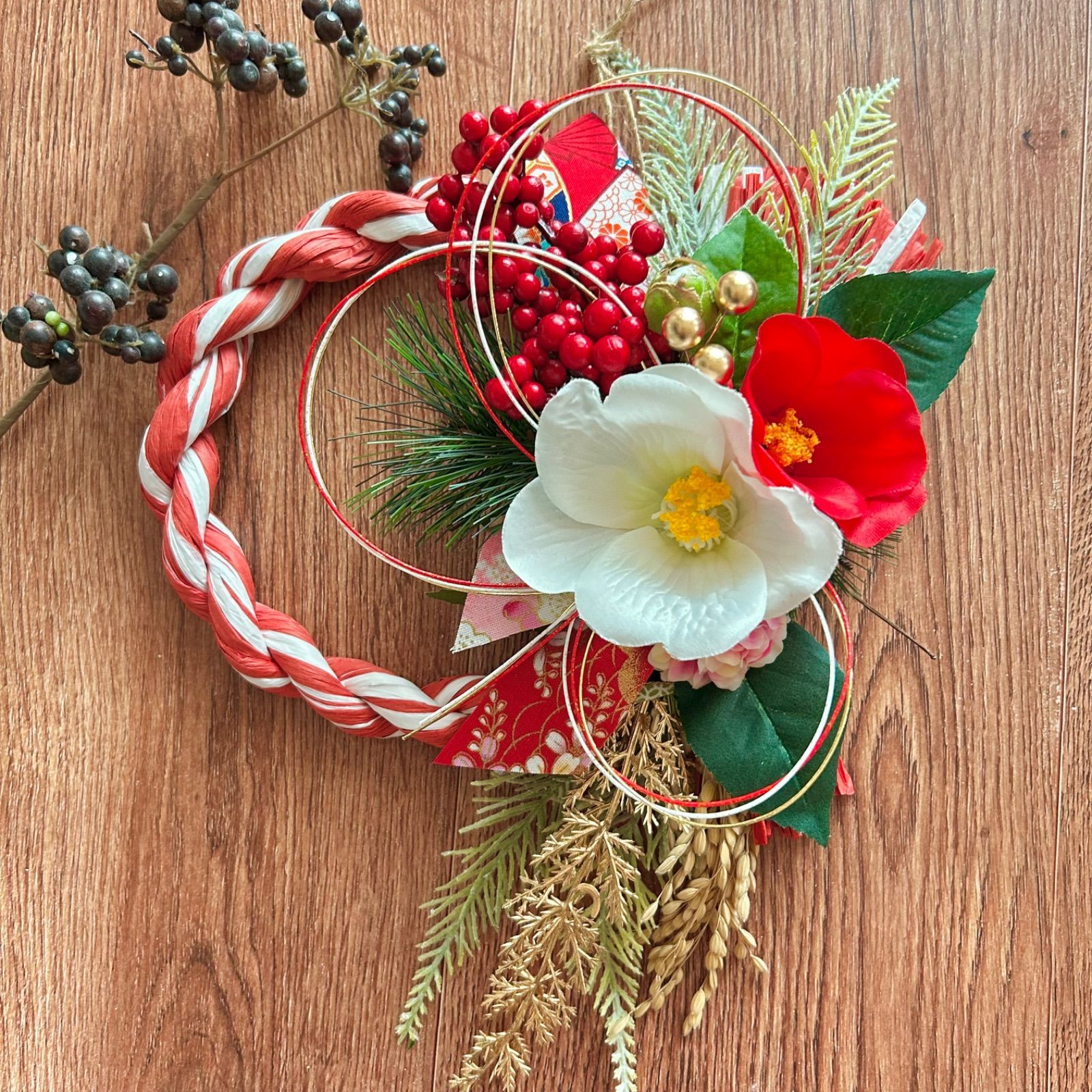 お正月リース♪No.13 しめ縄リースお正月飾りNo.13