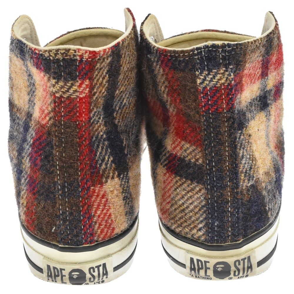 A BATHING APE (アベイシングエイプ) ×Harris Tweed APE STA HI ハリス