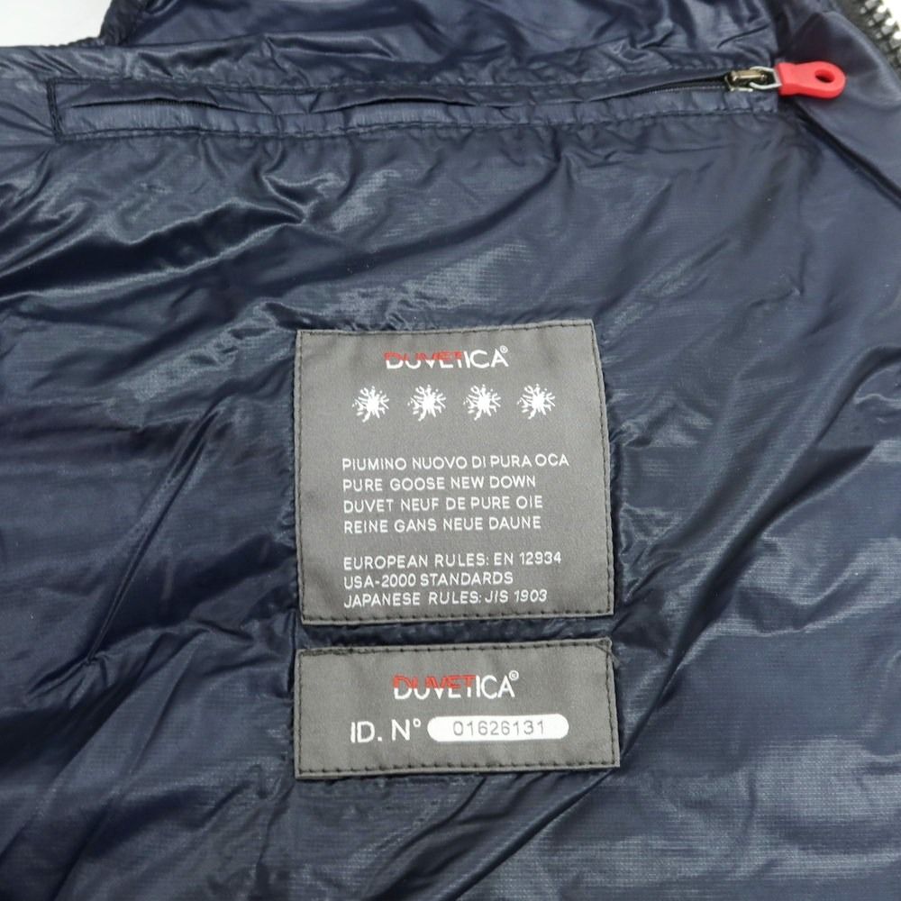 DUVETICA ダウンベスト サイズ50 ネイビー 未使用】デュベティカ DUVETICA ナイロン ダウンベスト ネイビー