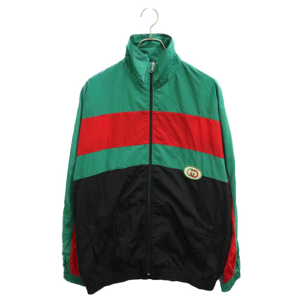 GUCCI (グッチ) GGワッペン トリコロールカラー ジップアップナイロン