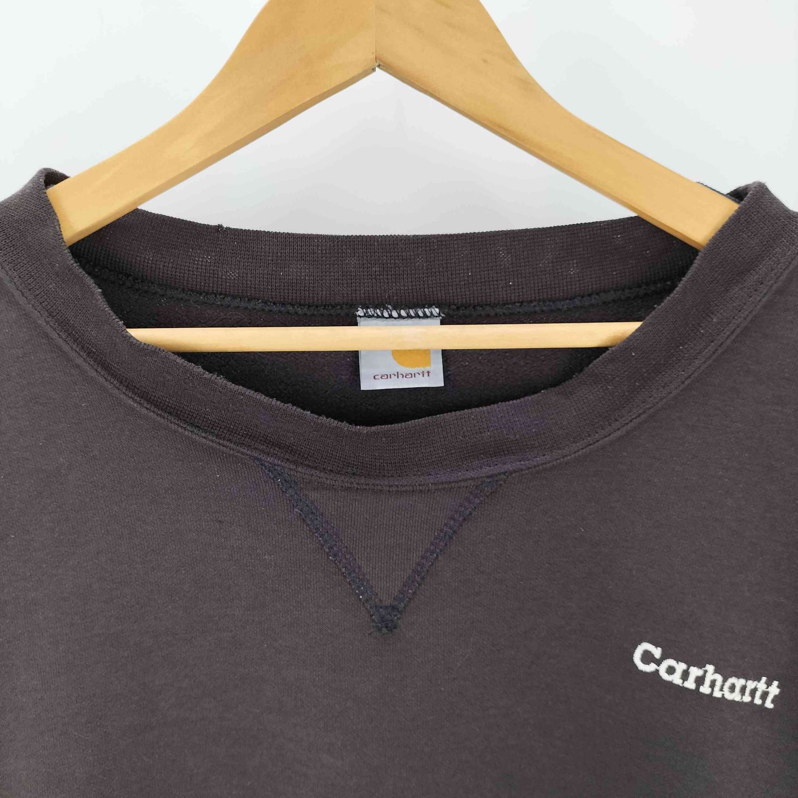 カーハート Carhartt Vガゼット 刺繍 クルーネック スウェット メンズ 表記無 