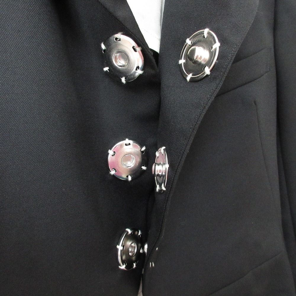美品 11SS COMME des GARCONS ブラック コムデギャルソン スナップ