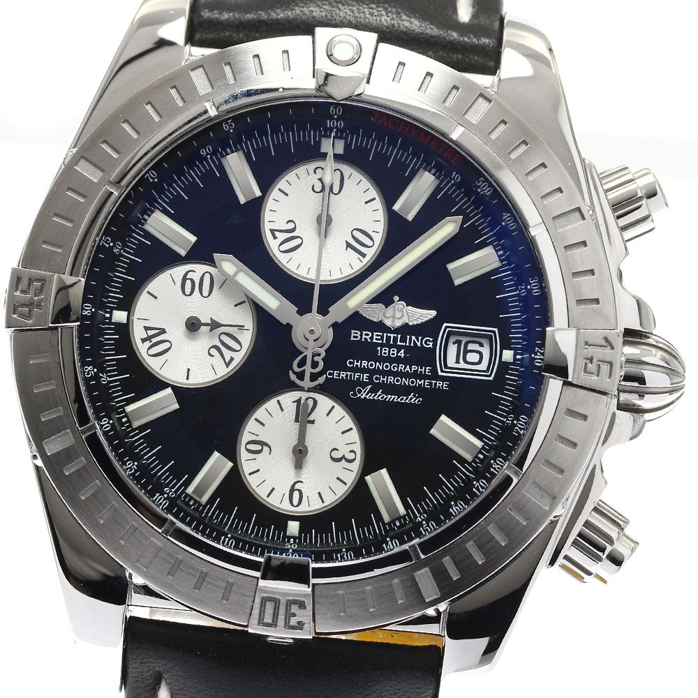 ブライトリング BREITLING A13356 クロノマット エボリューション クロノグラフ デイト 自動巻き メンズ 保証書付き_891090
