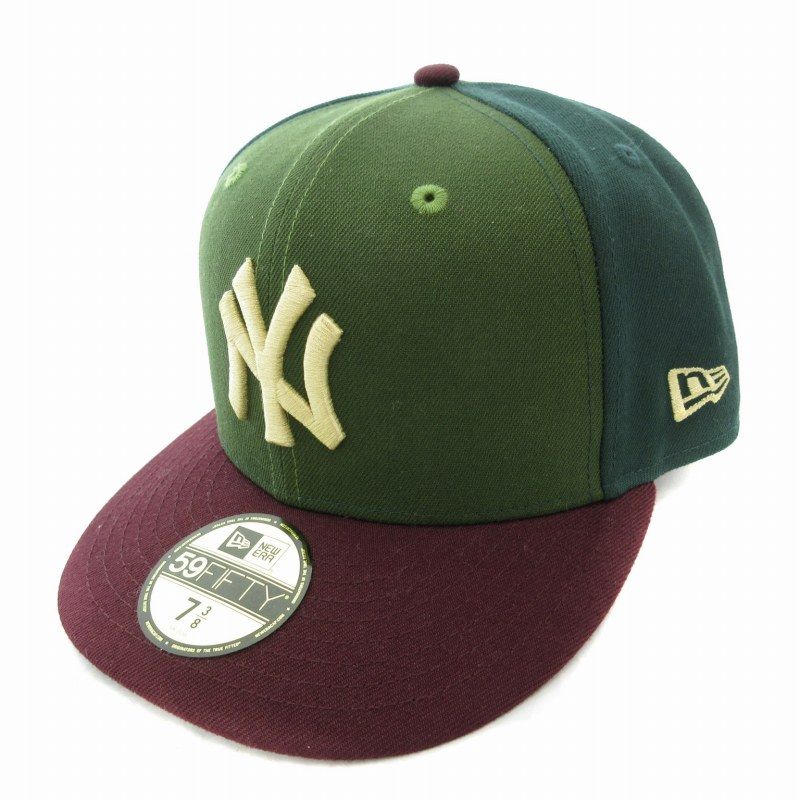 ニューエラ NEW ERA 59 FIFTY キャップ 帽子 野球帽 刺繍 7 58.7cm 緑 グリーン 208824 /FT
