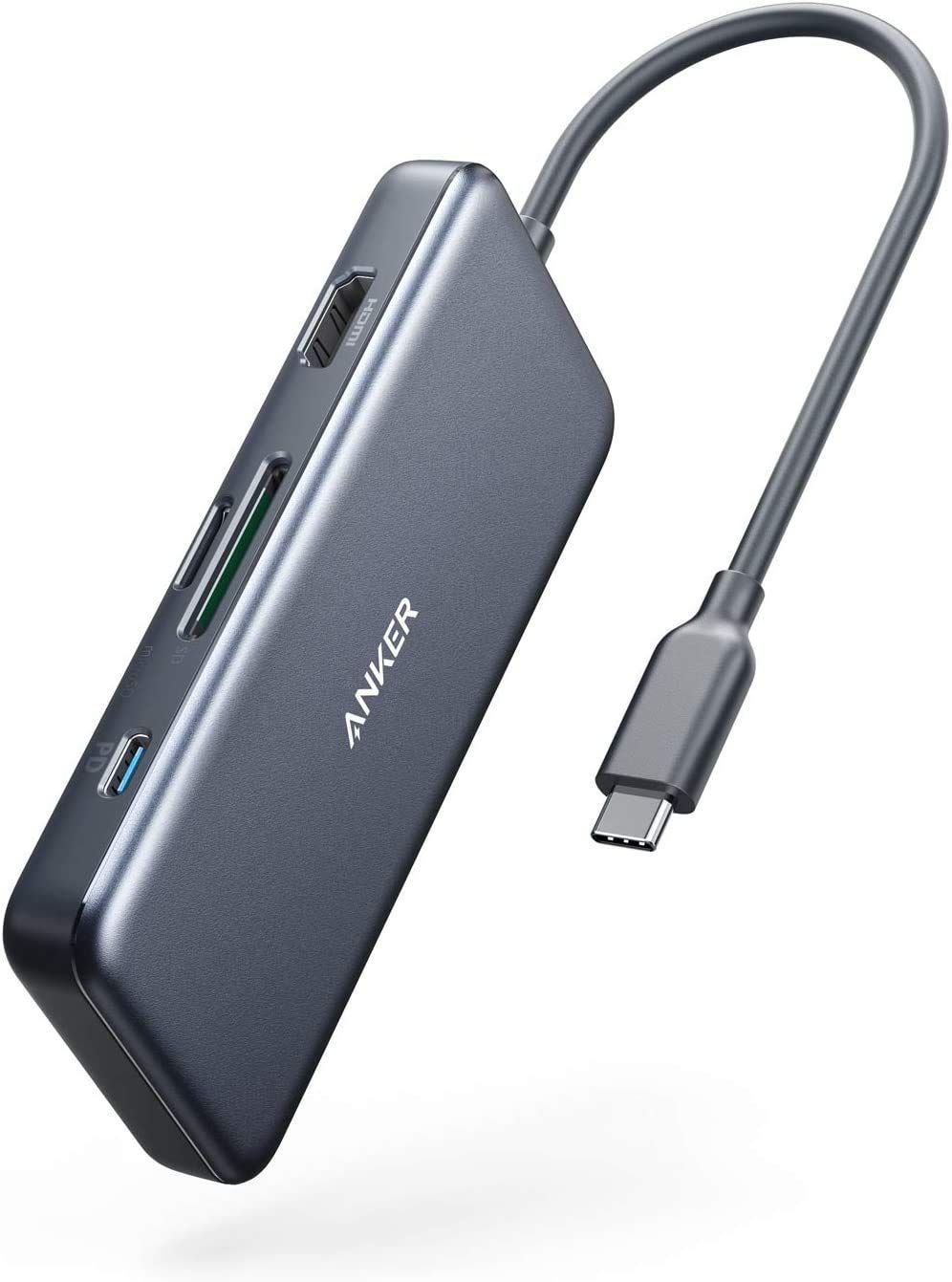 USB-Cポート Delivery Power 85Wパススルー充電 HDMI ハブ メディア PD USB-C USB-Aポート 7-in-1 PowerExpand+ Anker