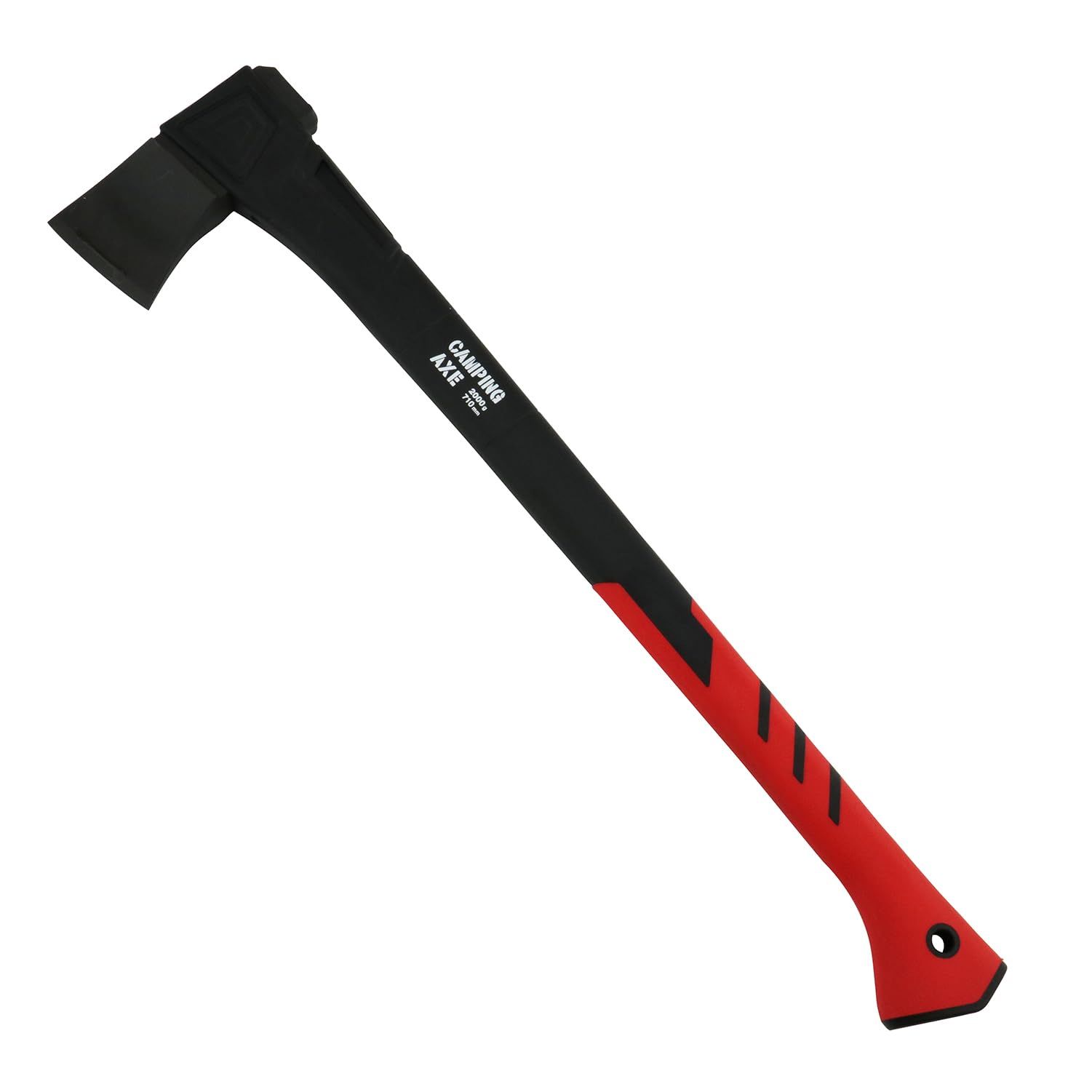 千吉 CAMPING AXE 2000g 710mm 作業用 大工用 アウトドア用 ブラック|レッド