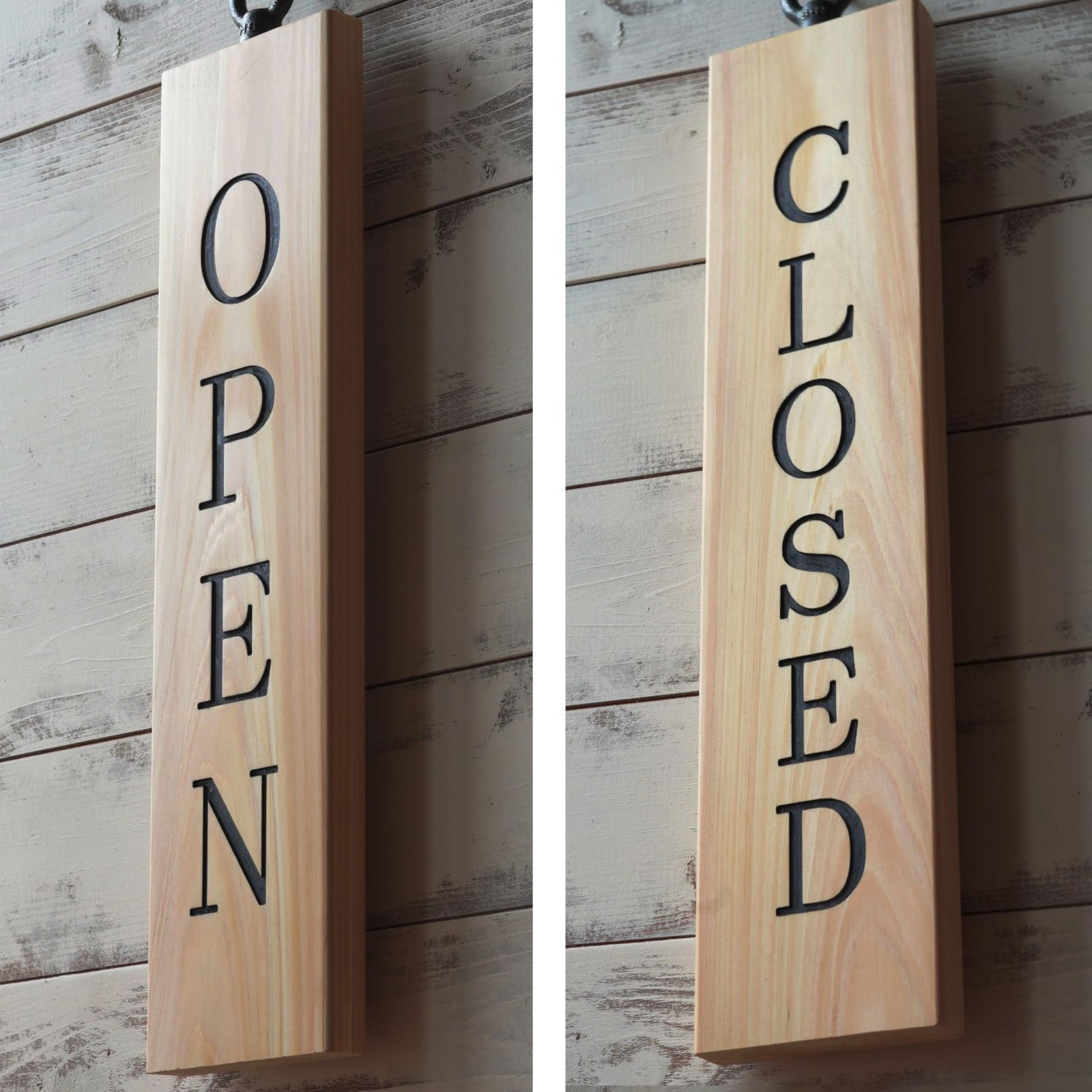 カリン（花梨）のオープン看板 【木製 営業中 アルファベット】 カリン（花梨）のオープン看板 【木製 営業中 アルファベット】 看板