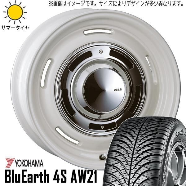 185/60R15 オールシーズンタイヤホイールセット シャトル etc (YOKOHAMA BluEarth AW21 & DEAN  CrossCountry 4穴 100) - メルカリ