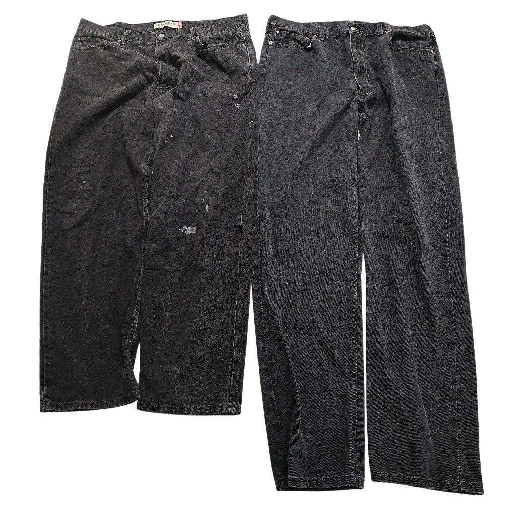 古着卸 まとめ売り リーバイス 550 ブラックデニム パンツ 8枚セット  
