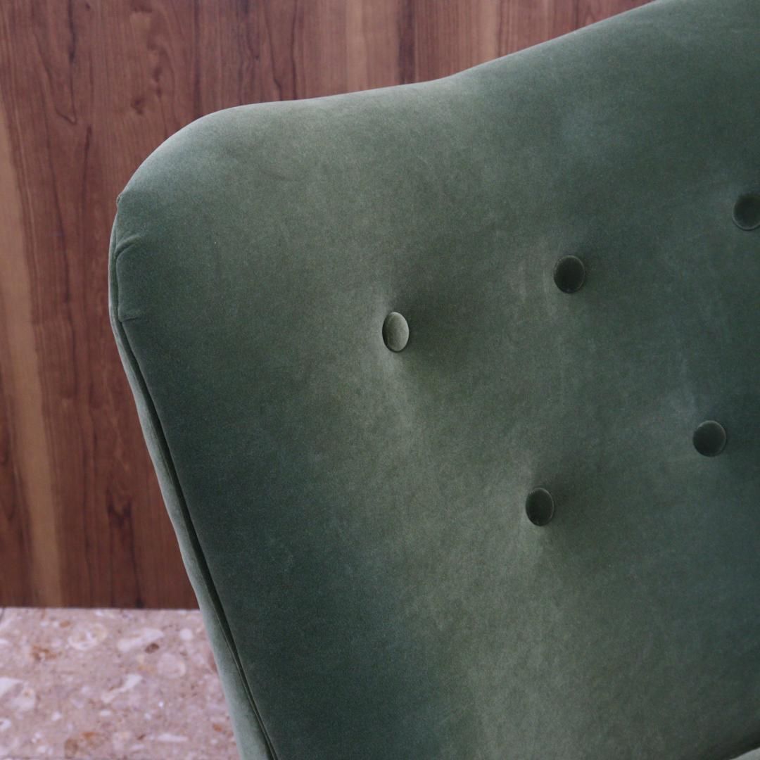 ジェニファーテイラー アームチェア 1人掛け オリーブグリーン