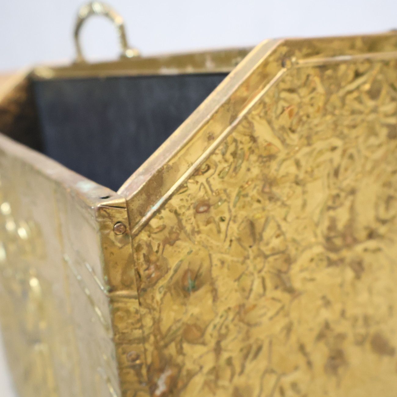 動作済 英国アンティーク 真鍮 マガジンラック ヴィンテージ 雑誌収納 本入れ イギリス レターラック レトロ ゴールド クラシック 達成