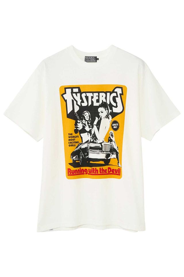 HYSTERIC GLAMOUR ヒステリックグラマー 02251CT19 HYSTERIC MOVIE Tシャツ WHITE 正規通販 メンズ