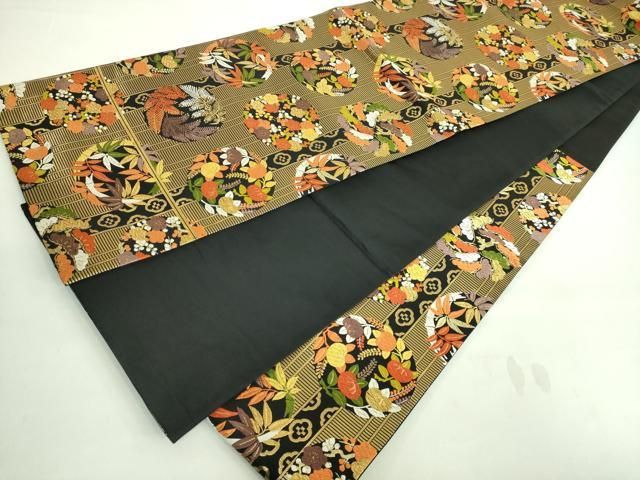 平和屋着物□極上 西陣 川島織物 六通柄 本袋帯 亀甲花文