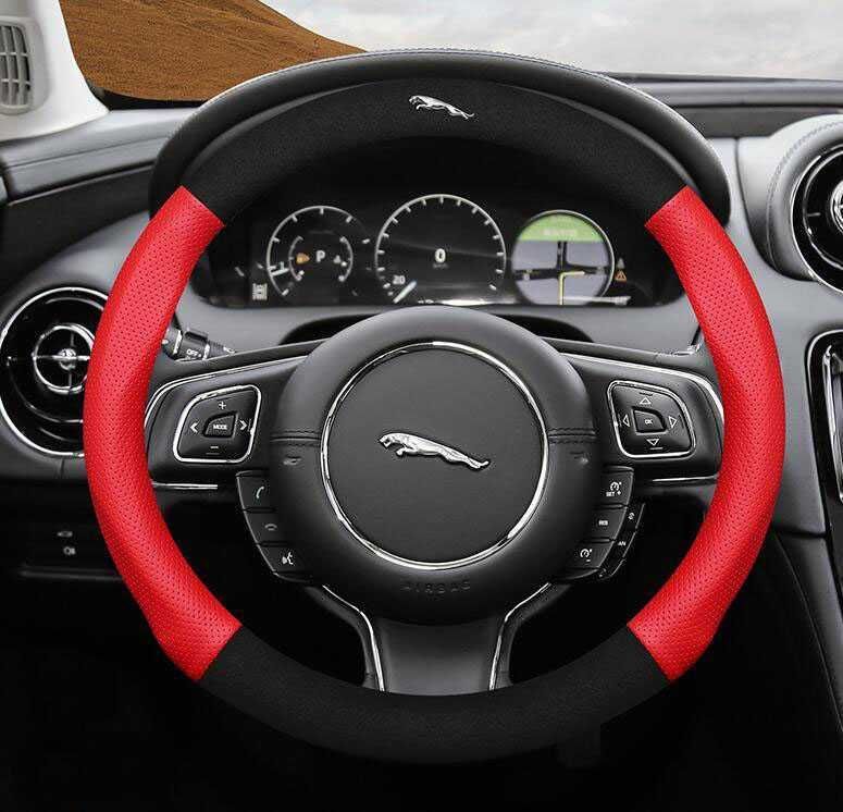 06激レアジャガー JAGUARハンドルカバー高級革ステアリングカバー運動型