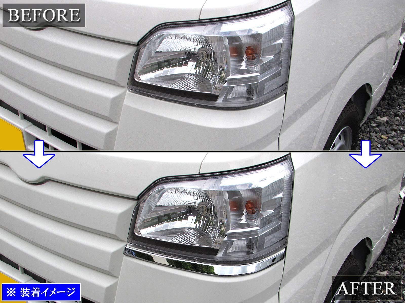 車 BRIGHTZ ハイゼットトラック S500P S510P 前期 メッキアイライン