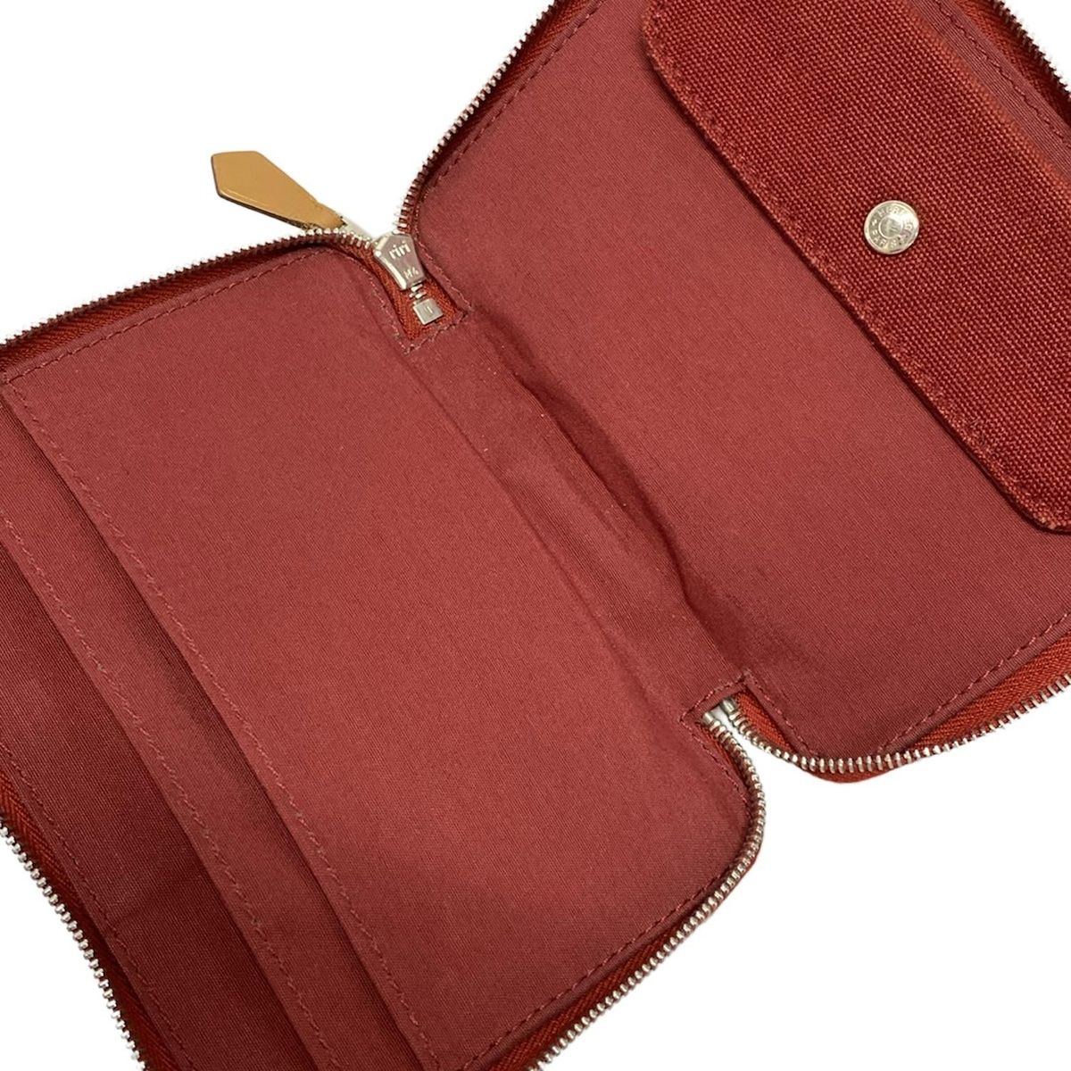HERMES(エルメス) 2つ折り財布 フールトゥパースPM レッド
