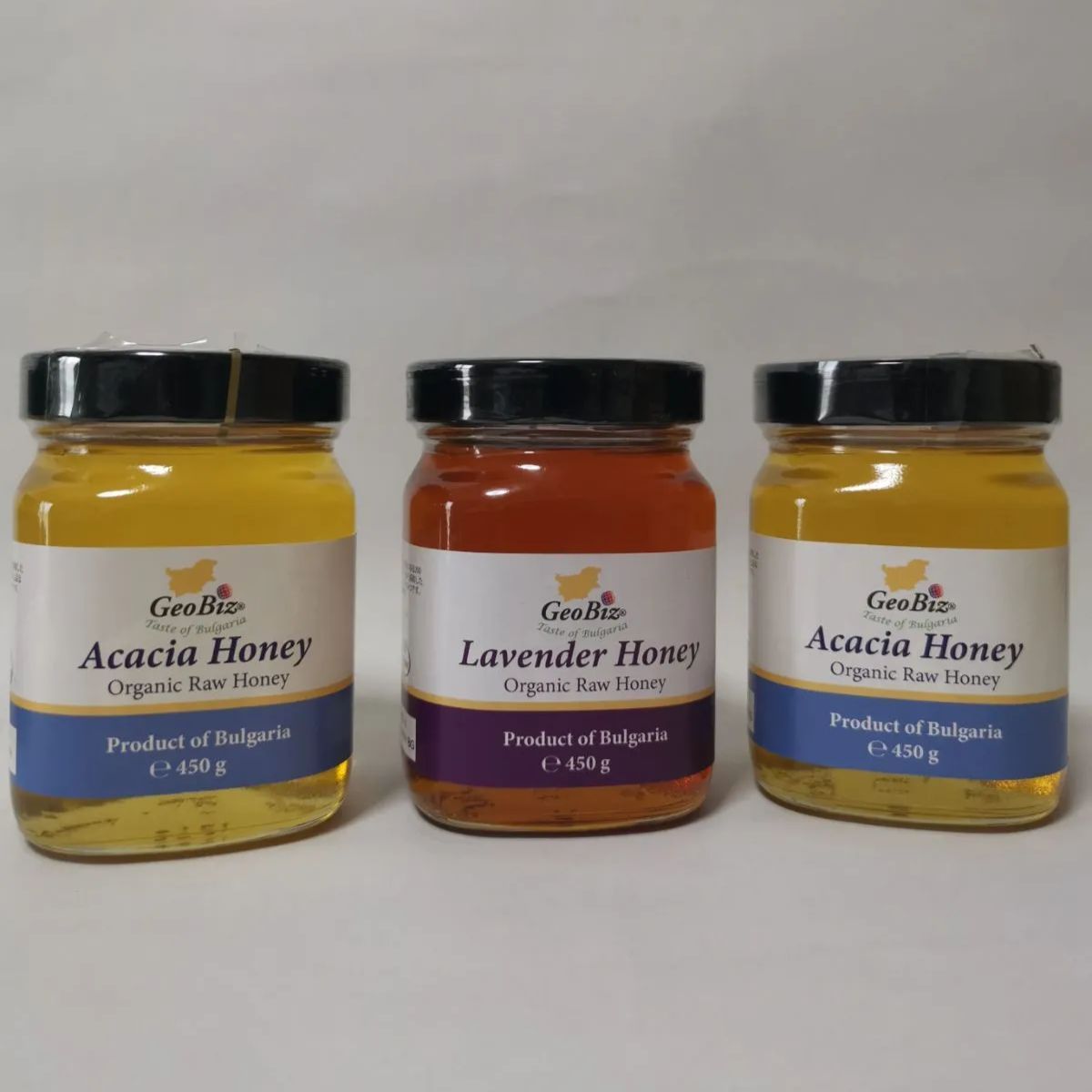 3.6kgオーガニック 生アカシア4瓶とオガニク生ラベンダー 蜂蜜4瓶ブルガリア 1.350gオーガニック生アカシア2瓶とオガニク生ラベンダーはちみつ