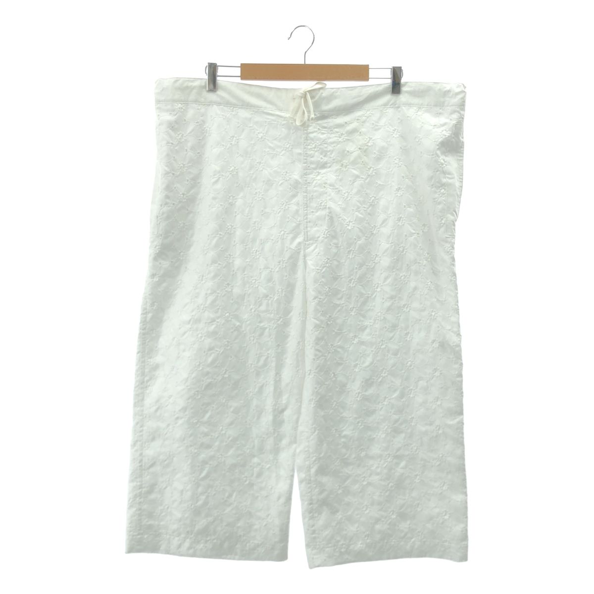 tricot COMME des GARCONS ホワイトワイドカジュアルパンツ tricot COMME des GARCONS トリココムデギャルソンtricot