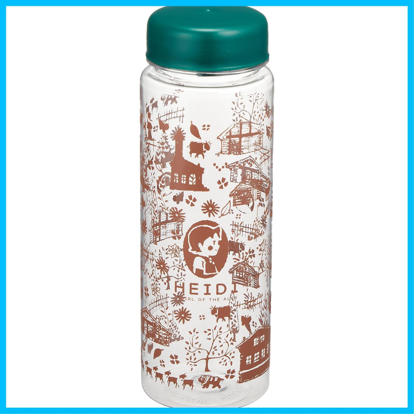 新着商品 版画 500ml 812-104 クリアボトル アルプスの少女ハイジ 東亜金属