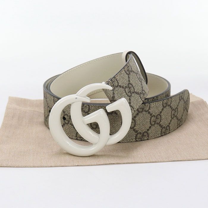 GUCCI グッチ ダブルG ワイドベルト ダブルG 400593 ベルト GGスプリームキャンバス レディース