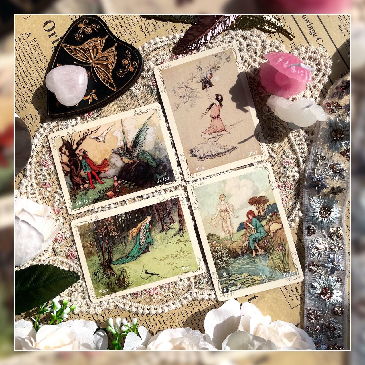 Lenormand✨希少品✨物語を覗き見するようなおとぎ話のミニオラクル