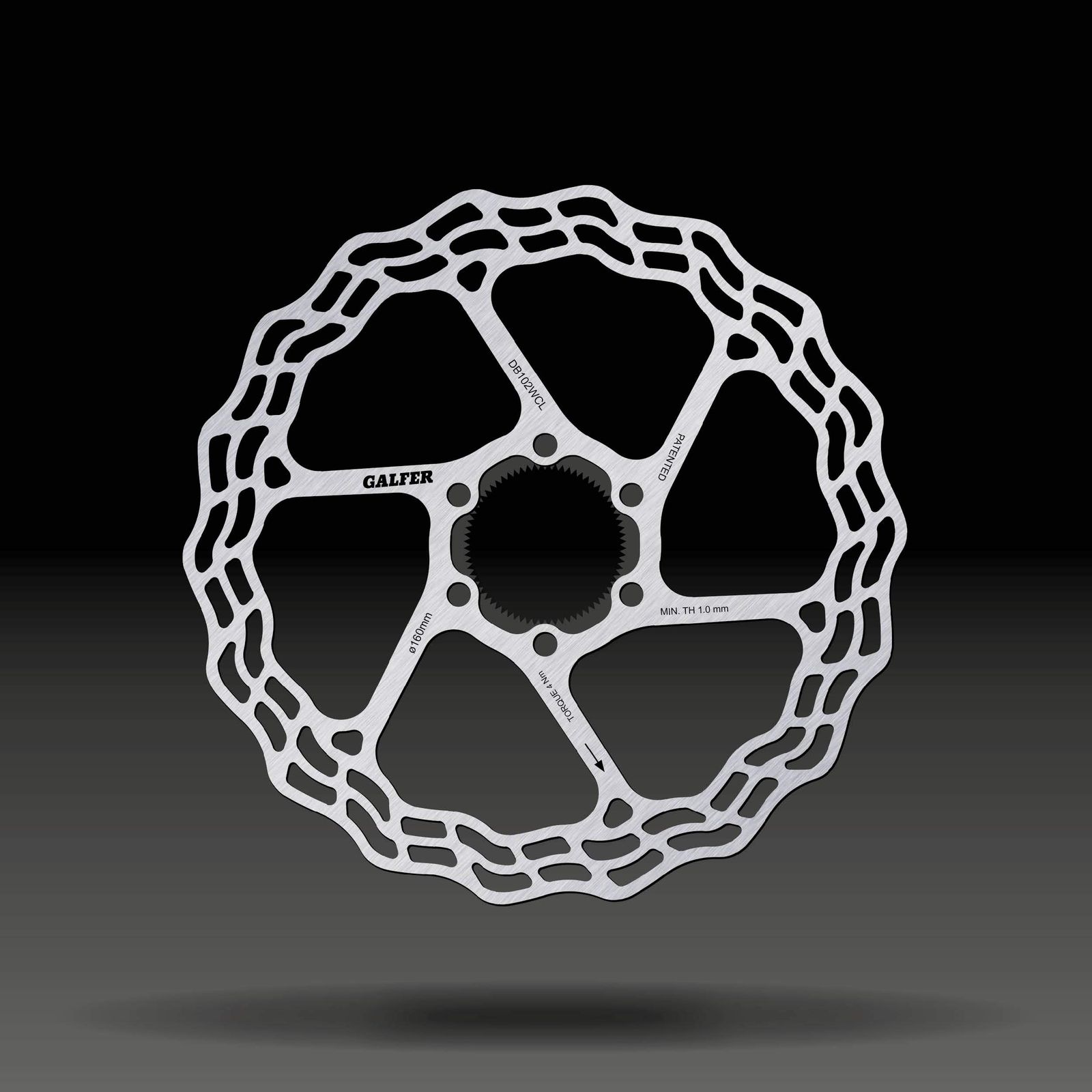 ガルファーブレーキングシステム GALFER BRAKING SYSTEMS ディスクローター DB102WCL DISC WAVE ROAD|GRAVEL用 センターロック 160|1.8mm
