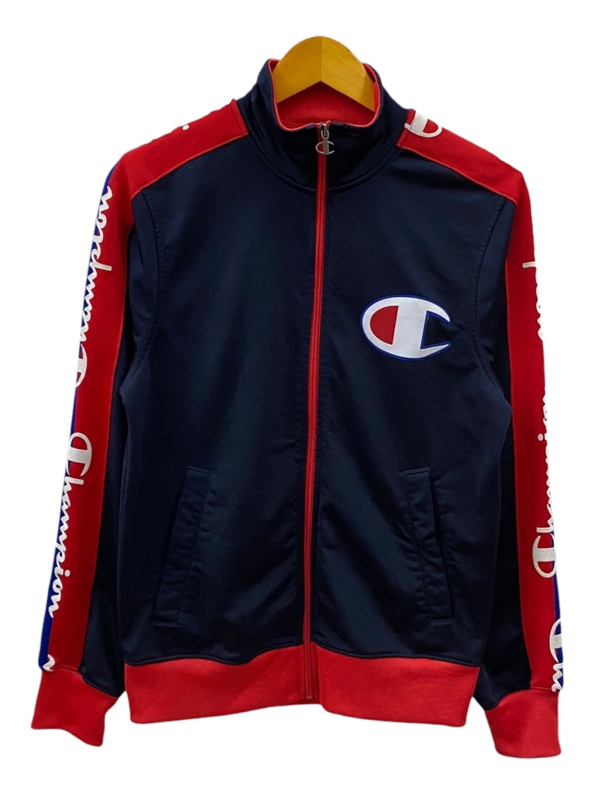 Champion フルジップジャケット　M CHAMPION - ZIP JACKET - BLACK - – TENG STORE OSAKA