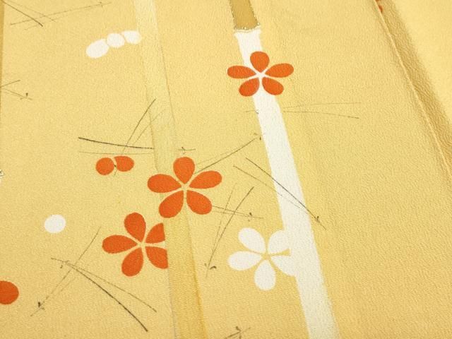 平和屋着物○極上 銀座 志ま亀 訪問着 竹に梅の柄 金彩 たとう紙付き  