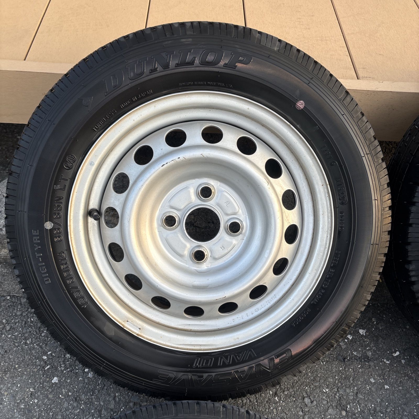 トヨタプロボックス純正タイヤホイールセット BluEarth トヨタ プロボックス(160系)用 165/80R14 97/95N