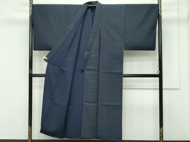 平和屋本店□極上 男性 本場結城紬 重要無形文化財 アンサンブル 100  