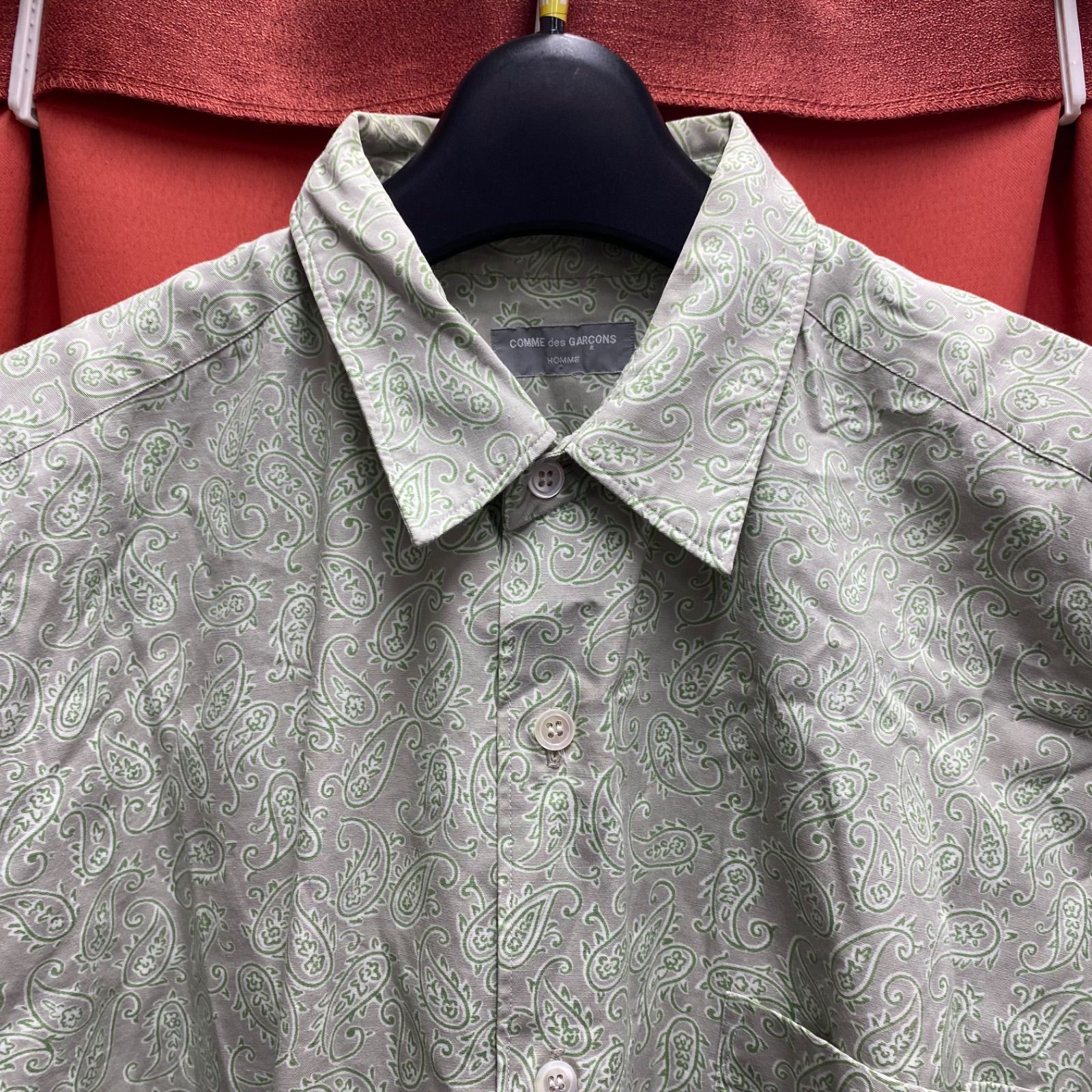 コムデギャルソンオム ペイズリー シャツ COMME des GARÇONS HOMME コムデギャルソン オム シャツ 長袖 総柄