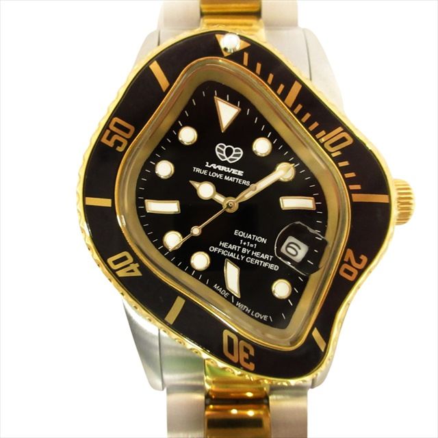 ラーヴィ LAARVEE PEA001 SGBLK 腕時計 自動巻 機械式 デイト 黒