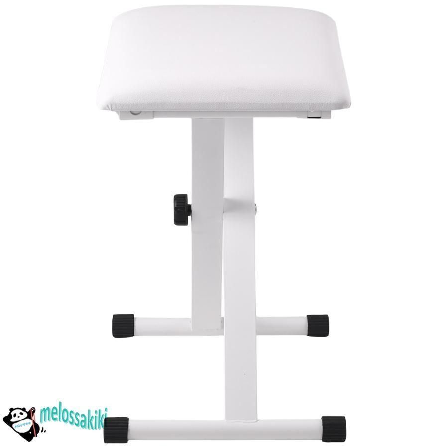 【美品】折りたたみ 椅子 白 ホワイト ピアノ Amazon.co.jp: Carina ピアノ椅子 X型 キーボードチェア イス 3