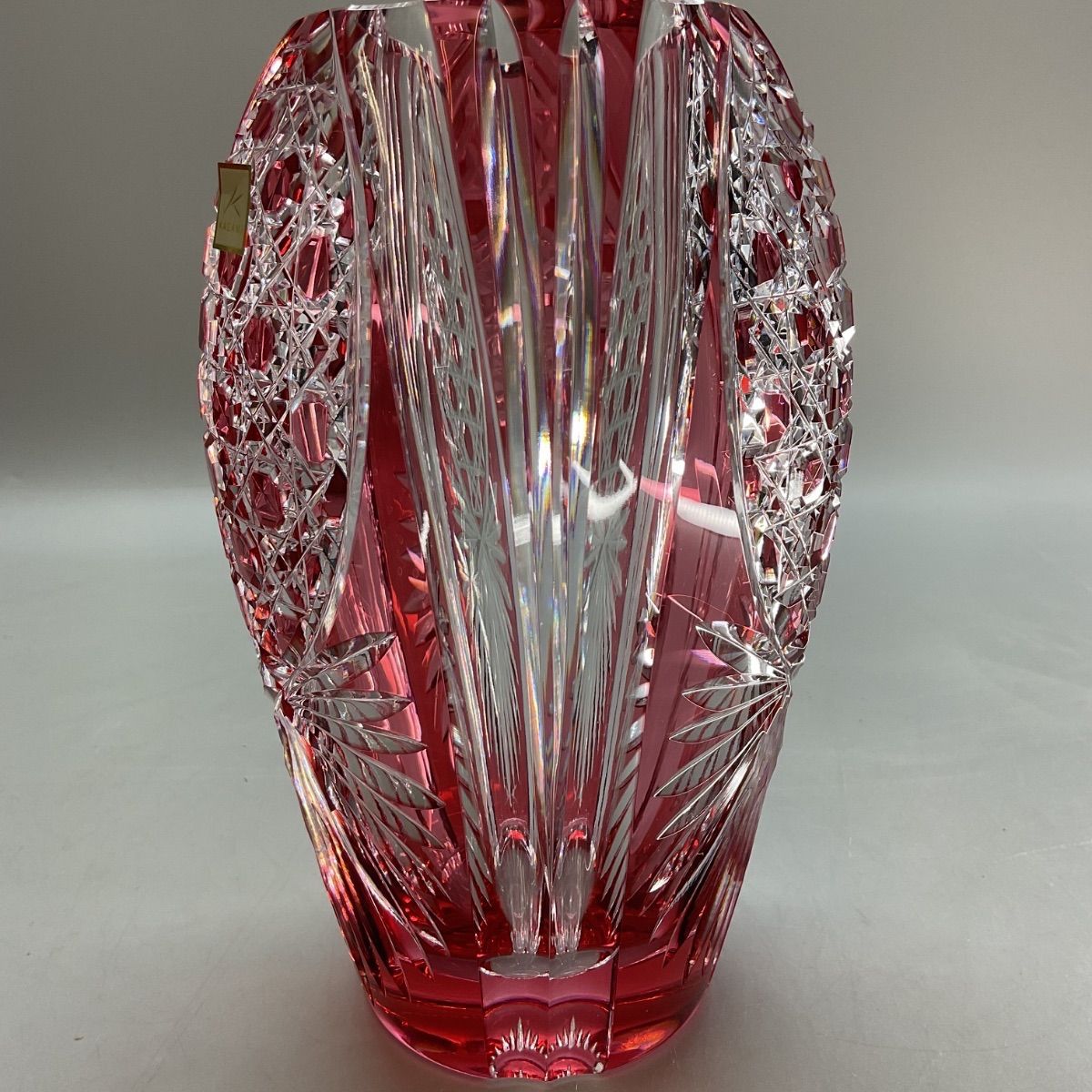 津軽びいどろ 花瓶 花器 龍飛岬 紫陽花 日本製 化粧箱入 津軽びいどろ 龍飛岬 紫陽花 長丸花器 | おしゃれなガラスの花瓶