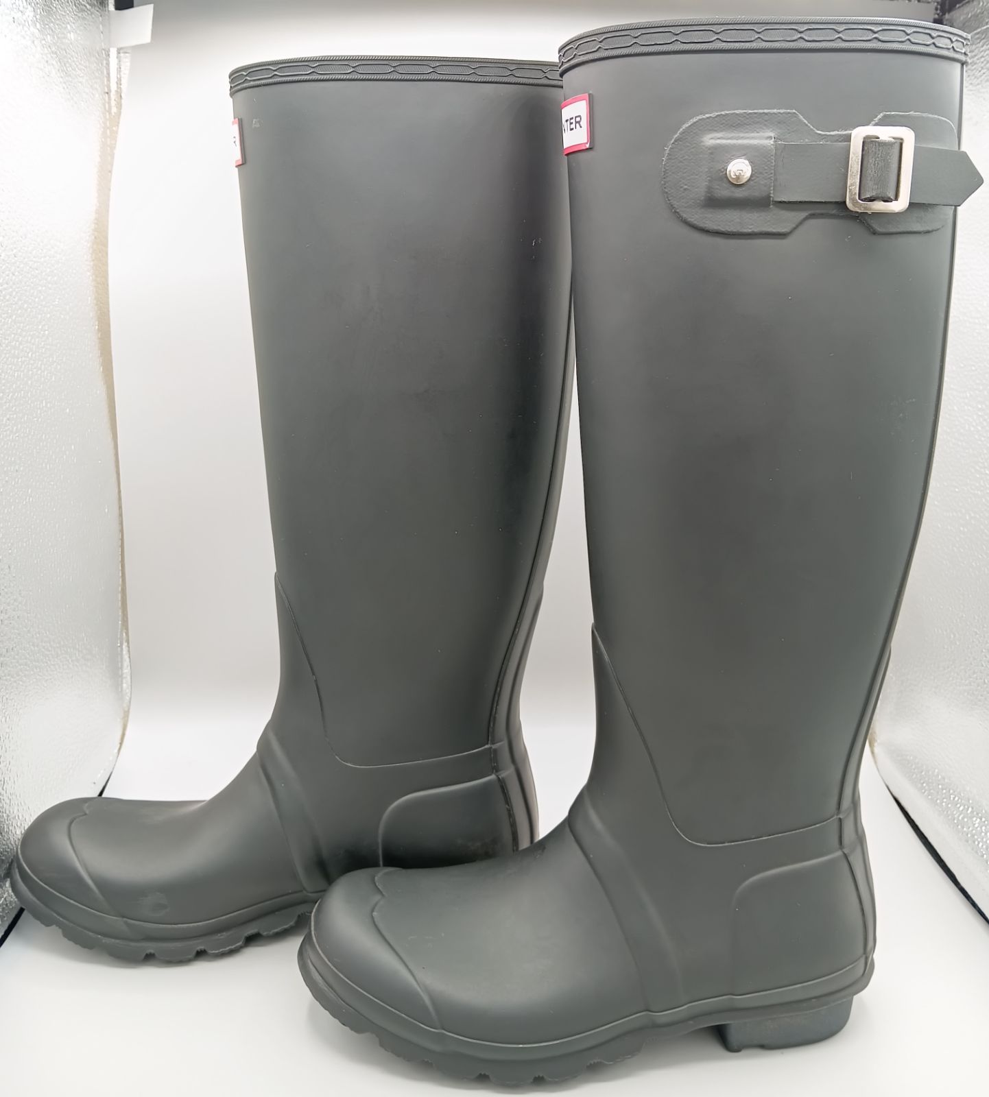 【品質良い 大好評中 】HUNTER ハンター レインブーツ 長靴 ロング UK4 23.0㎝ ブラック 上履き