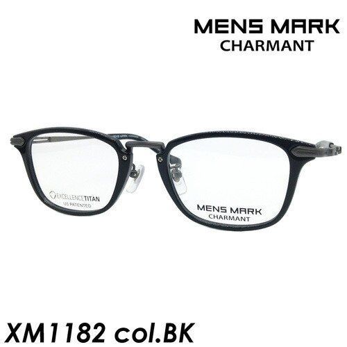 MENS MARK(メンズマーク) メガネ XM1182 col.BK[ブラック] 50mm 日本製 - メルカリ