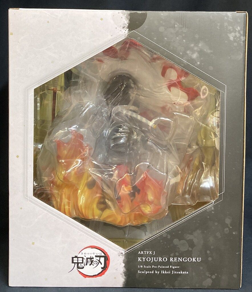 ◇【美品】コトブキヤ ARTFX J 煉獄杏寿郎 表情替えパーツ特典付き ◇ 特典】 ARTFX J 鬼滅の刃 煉獄杏寿郎 1/8 完成品フィギュア