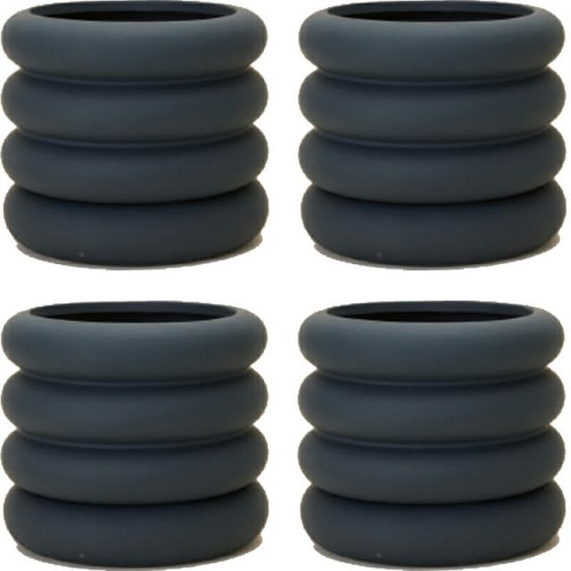 花 観葉植物用ポット ヴィエノ 16 N Ceramic POT 4個入り 40195 底穴あり 受皿付き 代引き不可 小型ポット プランター FARM p29