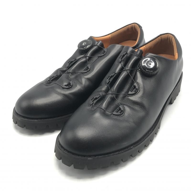 【中古】molle shoes レザーシューズ US8 ブラック モールシューズ[10]