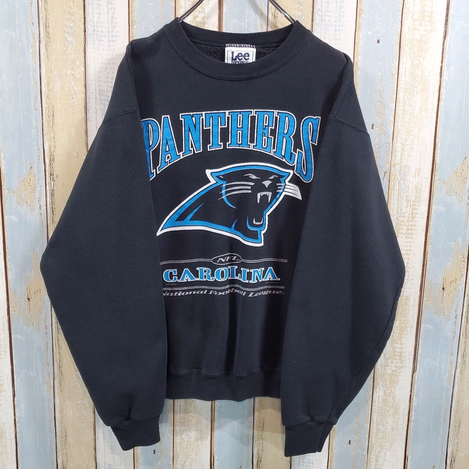 6-107☆NFLパンサーズ☆スウェットトレーナー☆90s☆USA製☆ロゴ 6-107☆NFLパンサーズ☆スウェットトレーナー☆90s☆USA製☆ロゴ