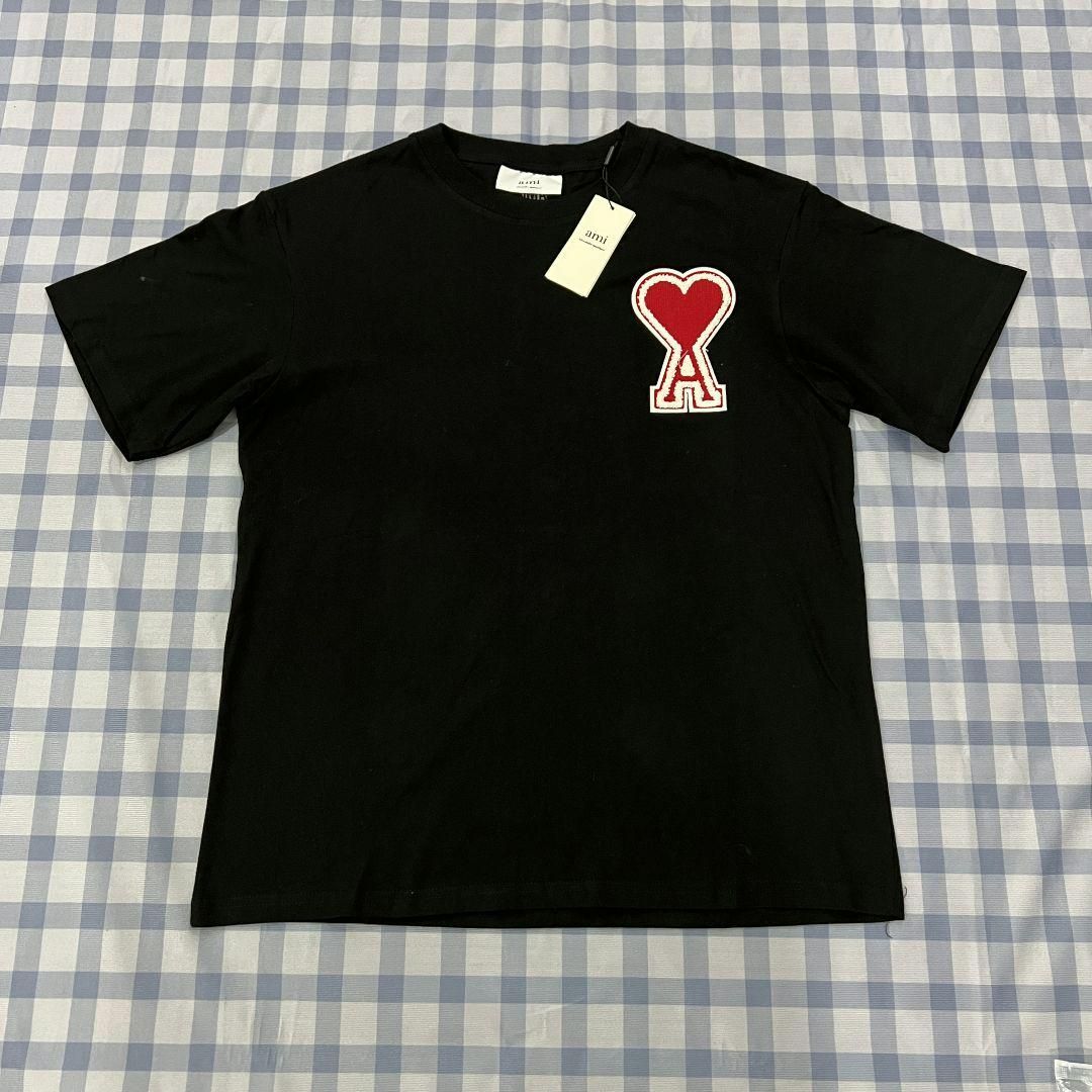 新品 AmiParis アミパリス Tシャツ 半袖 男女兼用 ブラック